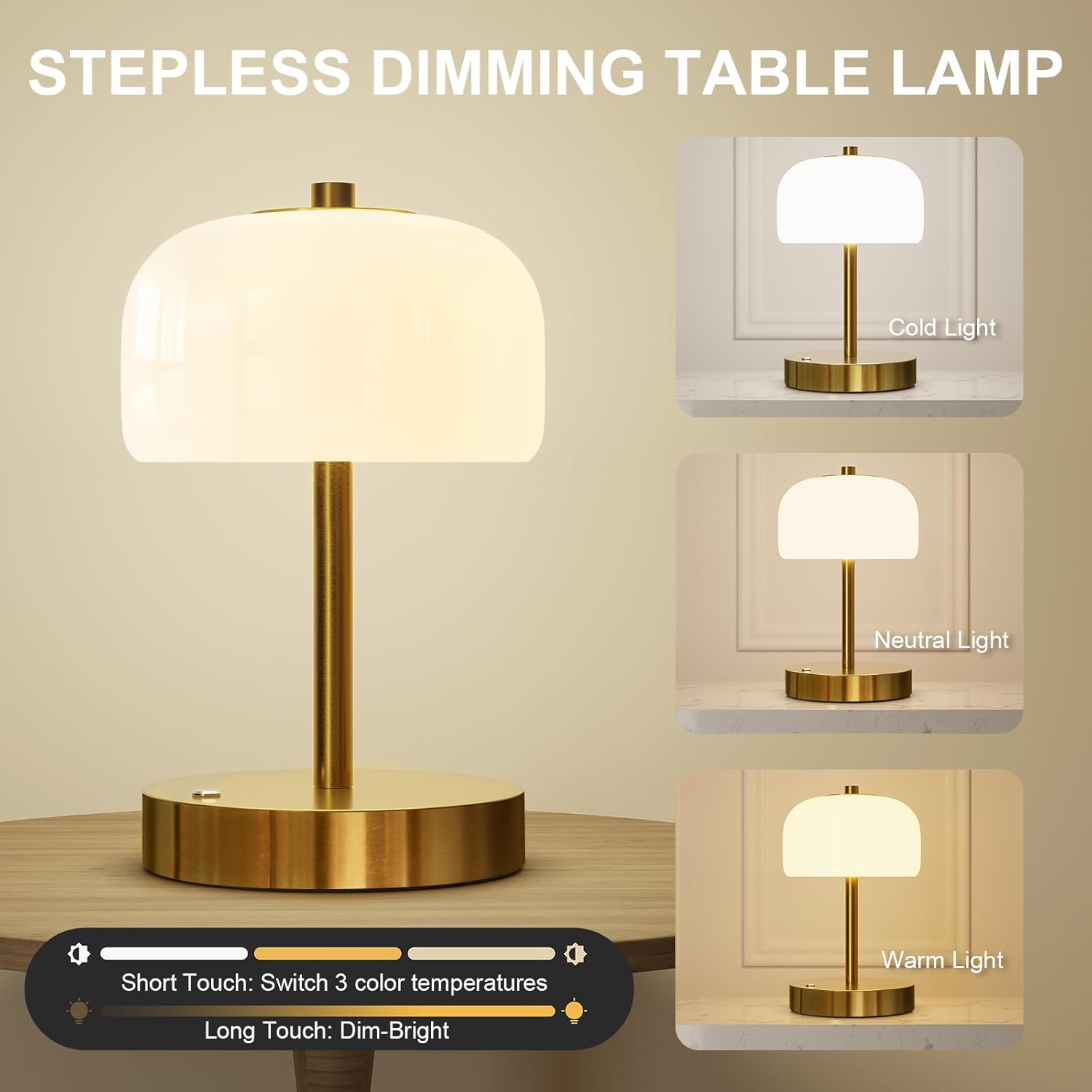 luxury cordless table lamp