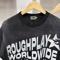 T-shirt Homme en Coton de Haute Qualité, Design Peinture Éclaboussée Effet Délavé Acide, Détails Effet Usé et Troués, Personnalisation Hot Diamond