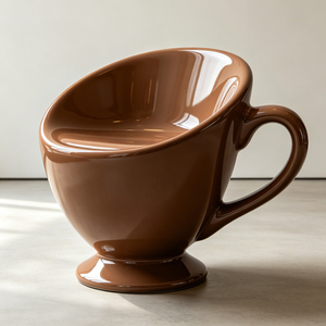 Silla con Forma de Taza de Café Personalizada, Asiento Novedoso con Forma de Taza, Sillas de Espera Públicas para Jardín, Cafetería, Asientos Públicos Decorativos - Product Image 5
