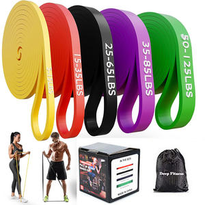 Custom Logo Heavy Duty Fitness Been- en Enkelbanden Set met weerstandsbanden voor Jump Strength Agility <span class=keywords><strong>Training</strong></span> en Power Pull-ups - Product Image 5