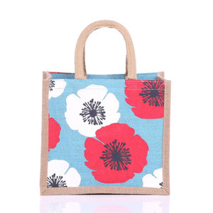 Custom Design <strong>Wholesale</strong> Shopper <strong>Bag</strong> Custom Printed Large Natural Eco Friendly Burlap <strong>Jute</strong> Shopping <strong>Tote</strong> Beach <strong>Bag</strong> - Product Image 5