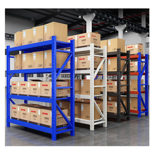 Unidad de estantería de metal <span class=keywords><strong>con</strong></span> conexión de tornillo vertical desmontable para estanterías de almacén/Almacenamiento de garaje <span class=keywords><strong>con</strong></span> gran capacidad de carga - Product Image 3