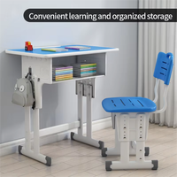 Ensemble bureau et chaise de qualité parfaite avec des couleurs optionnelles construites à partir de métal de haute qualité