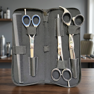 ASAP BEAUTY PAKISTAN Eco-Friendly Stainless Steel SUS 440c Salon Scissors Set Long <b>Heavy</b>-<b>Duty</b> Blades for Hair Extension - Product Image 5