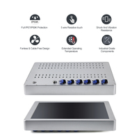 Panel Táctil Industrial Personalizado con Protección Anti-UV y Anti-Reflejos, Pantalla Táctil LCD Integrada de 9~36V, Resistente al Agua IP69K