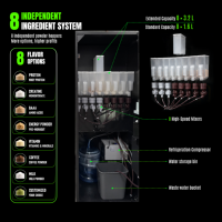 Distributeur automatique de protéines en poudre à 8 compartiments, machine intelligente pour shakes protéinés, distributeur de boissons en libre-service pour salle de sport et fitness