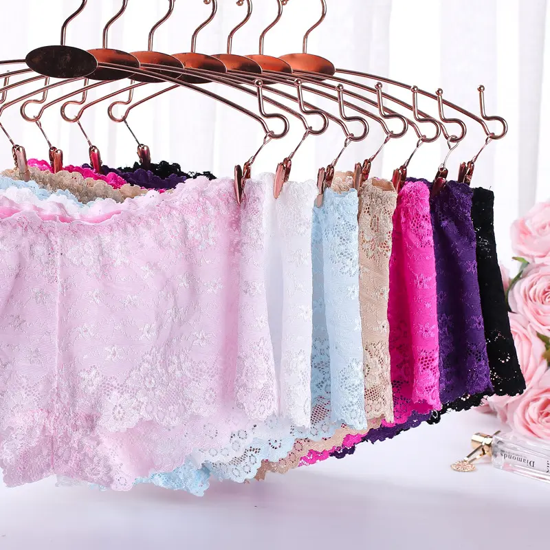 Sous-vêtements courts en dentelle, culotte jacquard Sexy pour femmes, taille basse, fesses transparentes, coton, entrejambe, 2019