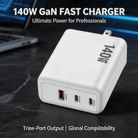 Chargeur USB Type-C 140W rapide QC PD pour iPhone, MacBook, iPad, chargeur mural GaN avec adaptateur secteur prise AU EU UK