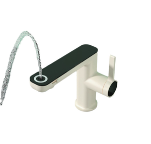 Mitigeur d'eau chaude et froide moderne à affichage numérique à LED sans contact avec robinet de lavabo avec valve en céramique pour salle de bain - Product Image 1