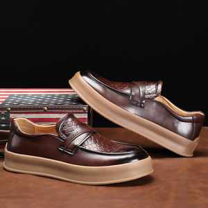 Nouvelles Chaussures Décontractées en Cuir pour Hommes 2025 – Style Rétro Tendance avec Tige en Cuir PU – Mocassins Habillés à Enfiler - Product Image 5