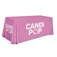 Nappe de table rectangulaire en polyester anti-taches personnalisée, unie, lavable, pour la restauration hôtelière