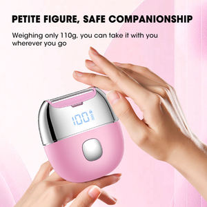 Recortadora de Bikini eléctrica, <span class=keywords><strong>para</strong></span> cara afeitadora indolora, piernas, axilas, impermeable, portátil, depiladora <span class=keywords><strong>para</strong></span> <span class=keywords><strong>mujer</strong></span>, afeitadora <span class=keywords><strong>para</strong></span> zonas íntimas - Product Image 4