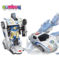 Juguete eléctrico con control remoto para niños, juguete de control remoto con música, con deformación de coches robot