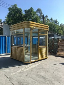 บ้านพักยามทรงสี่เหลี่ยมแบบโมเดิร์นพร้อมประตูและหน้าต่างกระจกสำหรับใช้งานกลางแจ้ง - Product Image 5