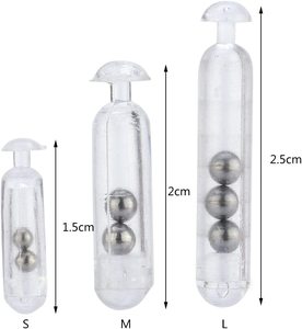 Señuelo de pesca con sonajeros de vidrio, tubo vibrador para gusano, tubo insertable para jig, sonajeros que agitan para atraer, atrayentes para atado de moscas - Product Image 3