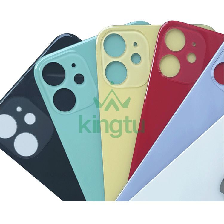 Стеклянная задняя крышка с большим отверстием для мобильного телефона, Сменный Чехол для iphone 8 8 Plus X XS XR Max 11 12 13 Mini Pro Max, крышка аккумулятора