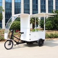 Bicicleta de café Triciclo eléctrico Café Bicicleta de comida rápida