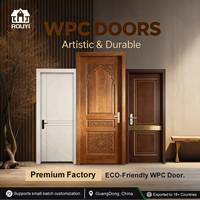 Porte de chambre insonorisée et étanche de qualité supérieure pour villa et hôtel, en WPC