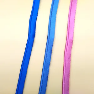 Custom Quality Silk Polyester Piping Cord Tape For Cloth Decoration Satin Piping Ribbon