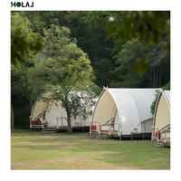 Tente de glamping en forme de voilier, simple, imperméable, en toile PVC, avec structure en acier, quatre saisons, écologique, pour complexe hôtelier, camping, parc de vacances