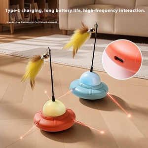 Cao cấp thông minh Mèo giải trí đồ chơi chế độ kép laser + lông trêu ghẹo lý tưởng cho chơi trong nhà - Product Image 6