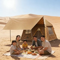 Tente gonflable de type maison pour l'extérieur, colonne d'air en PVC améliorée, auvent en Oxford 210D, tente portable, tente d'air de camping Forenia pour l'extérieur