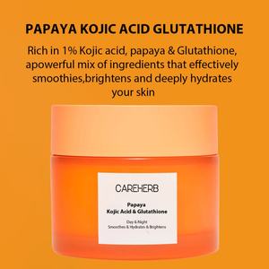 Organic Day and Night Deep Hydrating Moisturizing Dark Spots Acne Papaya Kojic Acid Glutathione <b>Face</b> Cream - Product Image 3