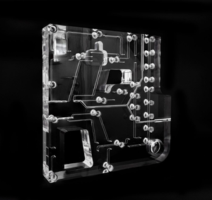 Độ chính xác cao Ánh Sáng hướng dẫn khuếch tán thành phần liên kết kháng hóa chất <span class=keywords><strong>acrylic</strong></span> y tế khí nén đa tạp khối - Product Image 6