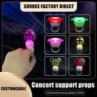 Bague lumineuse LED personnalisée en forme de cœur, colorée et clignotante, pour KTV, soirées du Nouvel An, concerts et événements