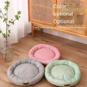 Estera moderna ecológica de fibra de bambú para mascotas, cama de verano transpirable para perros y gatos, uso en interiores y exteriores, cartón de cuero de felpa - Product Image 6