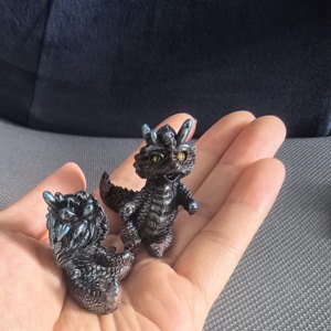 Regalo de <span class=keywords><strong>Año</strong></span> Nuevo Lunar <span class=keywords><strong>Chino</strong></span> 3D, Zodíaco <span class=keywords><strong>Chino</strong></span>, Dragón Negro, Adorno Bonito, Recuerdo, Escultura, Mini Muñeca, Juguete de Dibujos Animados para Niños - Product Image 3