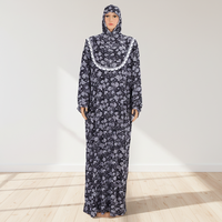Abaya et Burqa pour femmes et filles de Dubaï, motifs variés en stock, dernières créations florales islamiques