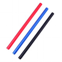 Bâtons de Kung Fu longs en mousse rembourrée, écologiques, durables, noirs, bleus, rouges, longueur personnalisable pour l'entraînement et l'exercice unisexe