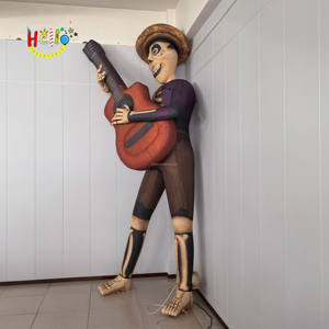 Halloween inflable al aire libre decoraciones inflable <span class=keywords><strong>esqueleto</strong></span> <span class=keywords><strong>hombre</strong></span> tocando la guitarra - Product Image 5