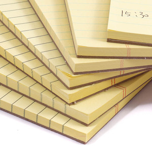 Foska Fournitures Scolaires Retour à l'École Blocs-Notes Premium 5x8 Ligne Collège <span class=keywords><strong>Jaune</strong></span> à Double Face Transparente pour l'Étude - Product Image 3