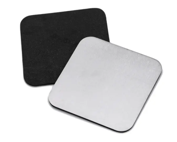 High Quality Stainless Steel Blank Sublimation Glossy Square Metal Coaster