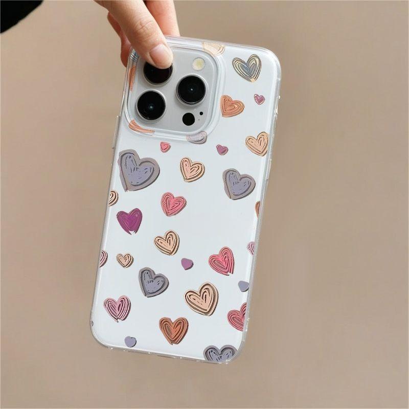 Full Screen Heart Paint [White IMD Solid Color Case]
