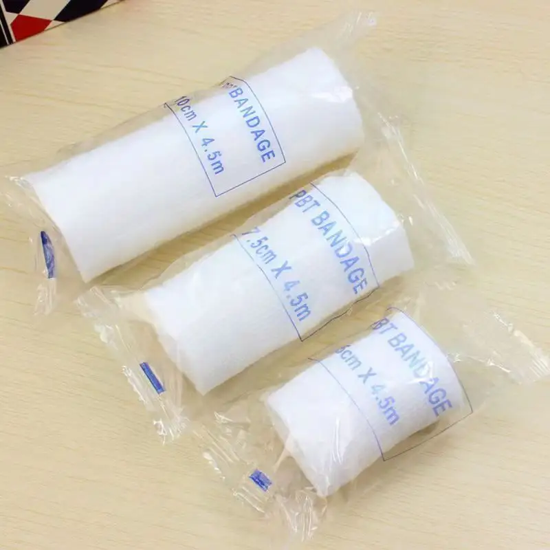 Compports elastic surgical white soft breathable oem elastic medical pbt conforming bandage gauze