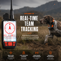 Sistema de Collar de Rastreo GPS GPRS para Múltiples Perros |   20 Collares Sync |   Resistente al Agua IP68 |   Red 4G |   Soporte OEM |   Equipo de Caza