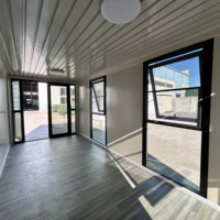 MZECO Maison Conteneur Modulaire Pliante de Luxe 20 pieds avec Mur en Verre – Maison Préfabriquée Pliable