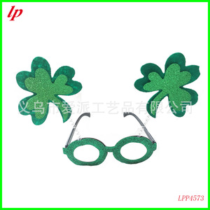 แว่นตาโคลเวอร์สีเขียว อุปกรณ์ประกอบงานปาร์ตี้วันเซนต์แพทริค LPP4575 - Product Image 4