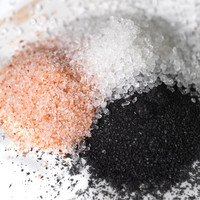 Pabrik grosir Spa mawar laut rendam Lavender santai merah muda garam Epsom alami OEM bunga organik mawar garam mandi