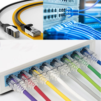 Câble Ethernet RJ45 Cat6 Cat6a UTP pour routeur, commutateur, modem et PC