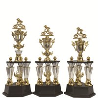 Trophées en plastique personnalisés économiques en gros pour les champions de boxe, d'arts martiaux et de sports