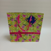Sacs cadeaux en papier Euro Tote personnalisés avec logo, poignées en ruban de luxe, emballage boutique, SP532