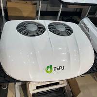 Nuevo Aire Acondicionado DEFU de 12V/24V CC para Techo de Camión, con Compresor Scroll y Batería, 2 Años de Garantía
