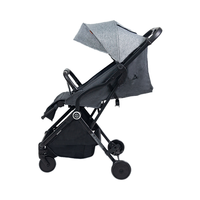 Poussette bébé rouge légère chinoise avec système de pliage à une main, 4 roues, capacité de charge de 20 kg, 0-3 ans, à vendre