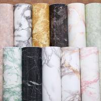 DUUEIHHUER Moderne Marbre Contact Papier Peel Stick PVC Papier Peint Amovible Armoires Tiroir Cuisine Salle De Bains Chambre Ménage
