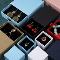 Boîtes à bijoux de luxe en gros, emballage en carton ondulé ultra-fin, fermeture éclair, revêtement UV, écologiques, recyclables, boîtes personnalisées avec logo