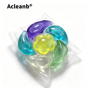 AcleanB Capsule a 6 Scomparti con Perle Profumate, <span class=keywords><strong>Detergente</strong></span> in Confezione Convenienza |   5 Funzioni Liquide + 1 Nucleo Fragrante |   Cura Totale 6-in-1 |   A Bassa Schiuma | - Product Image 3